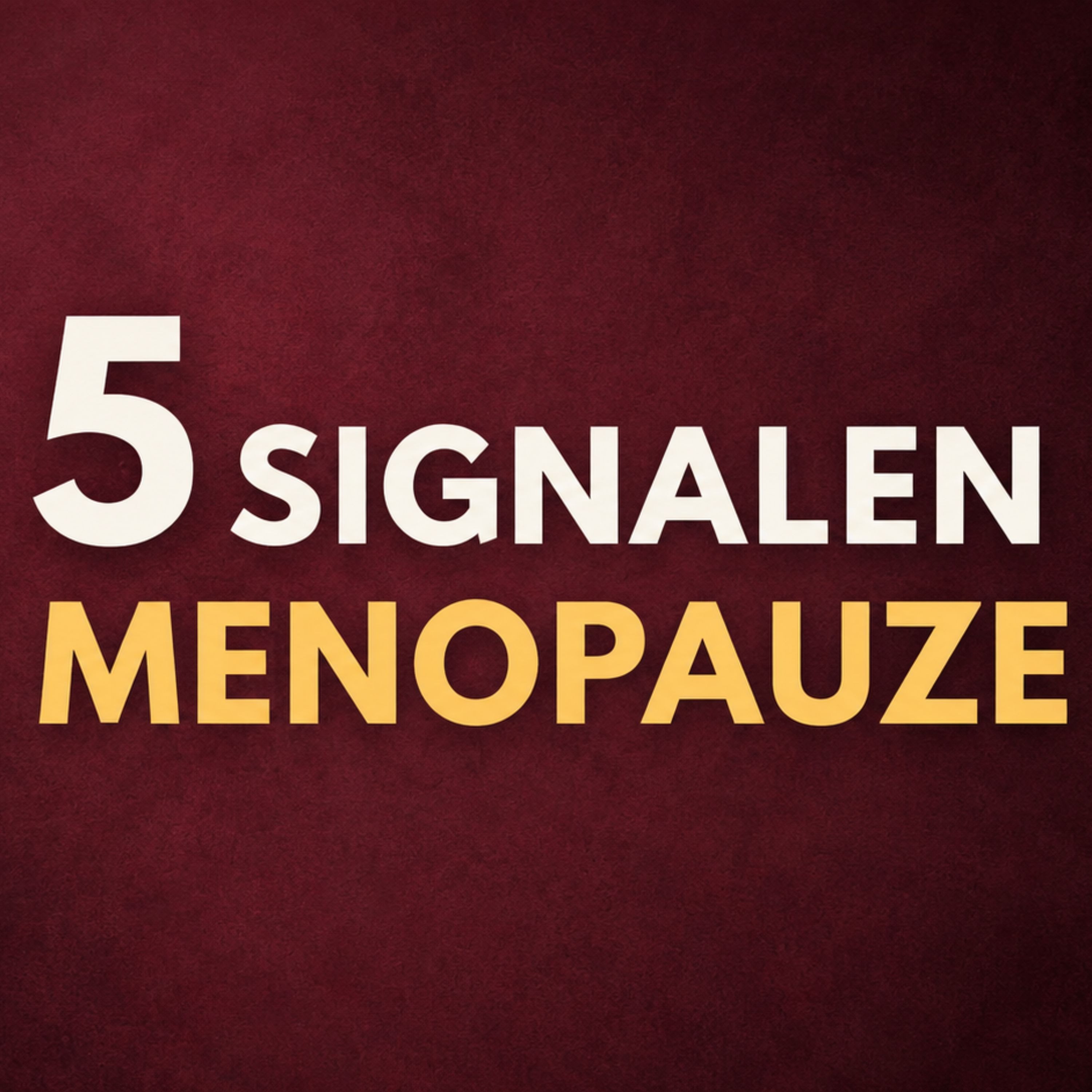 #28 - 5 holistische signalen van de menopauze episode artwork