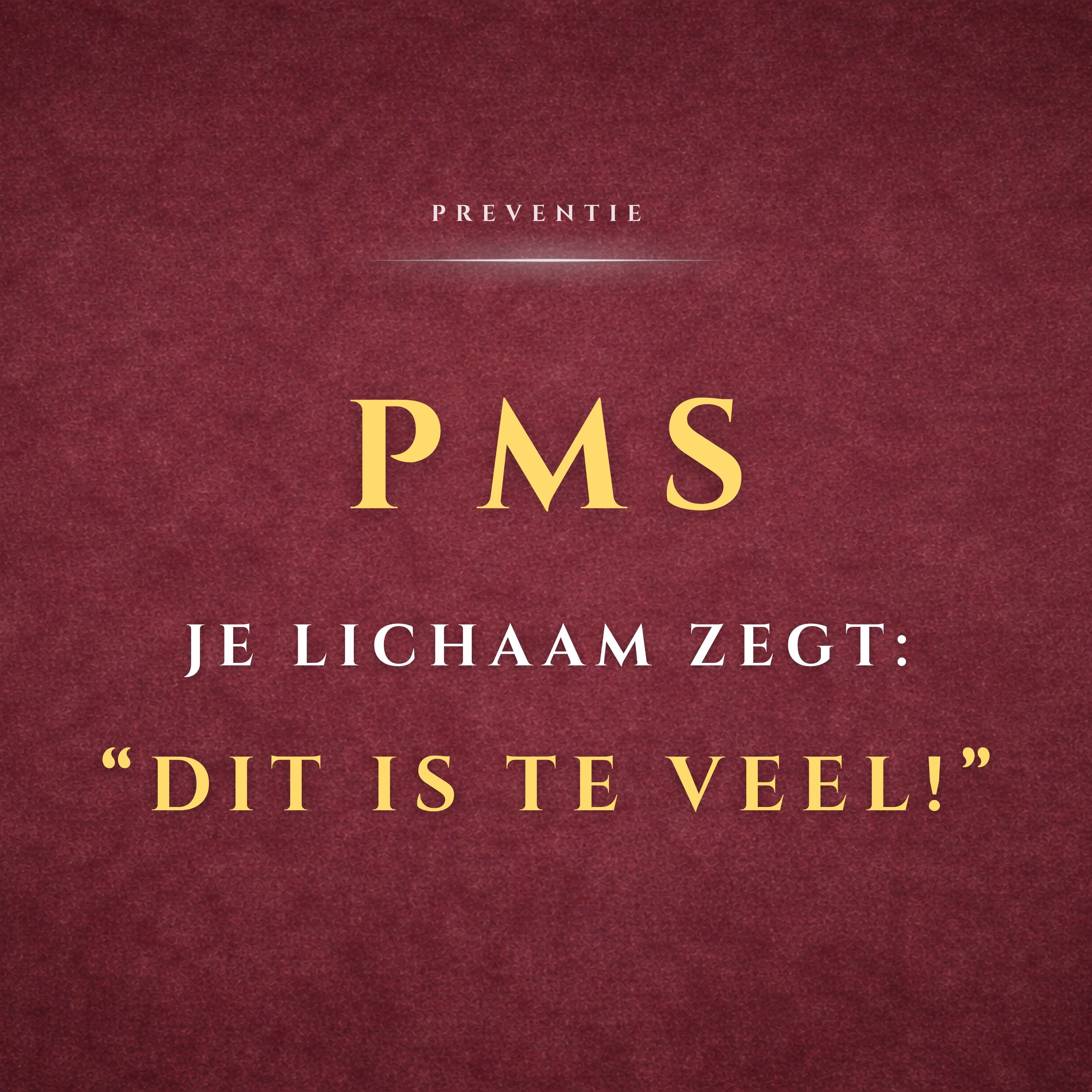 #32 PMS = Wanneer je lichaam zegt: "Dit is te veel!" episode artwork