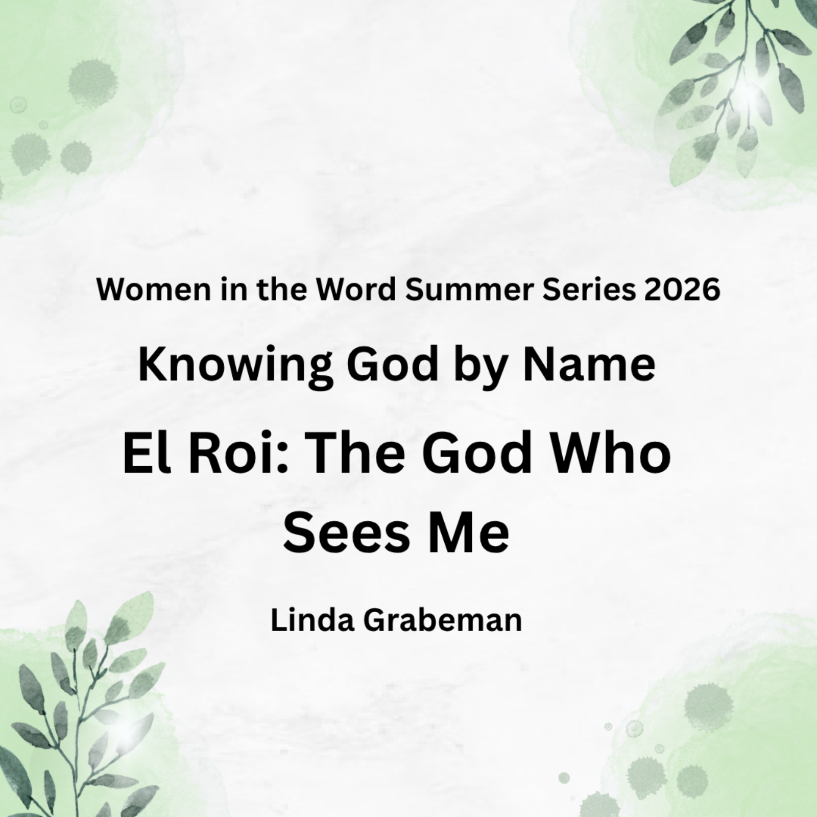 Knowing God By Name #2: El Roi- The God Who Sees Me episode artwork