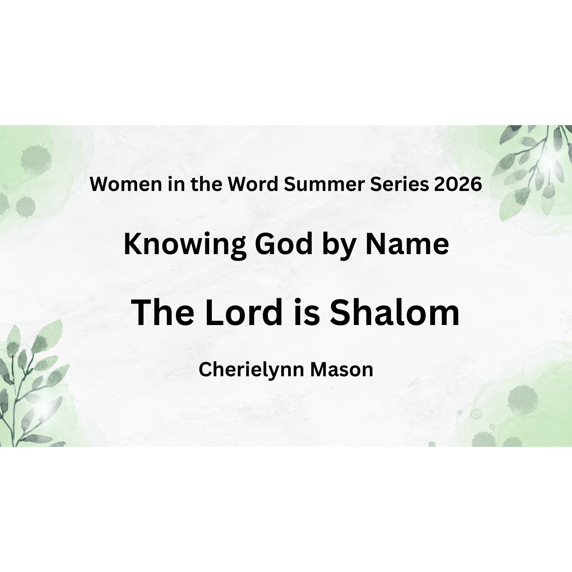 Episode 5: Yahweh Shalom- The Lord is Peace episode artwork