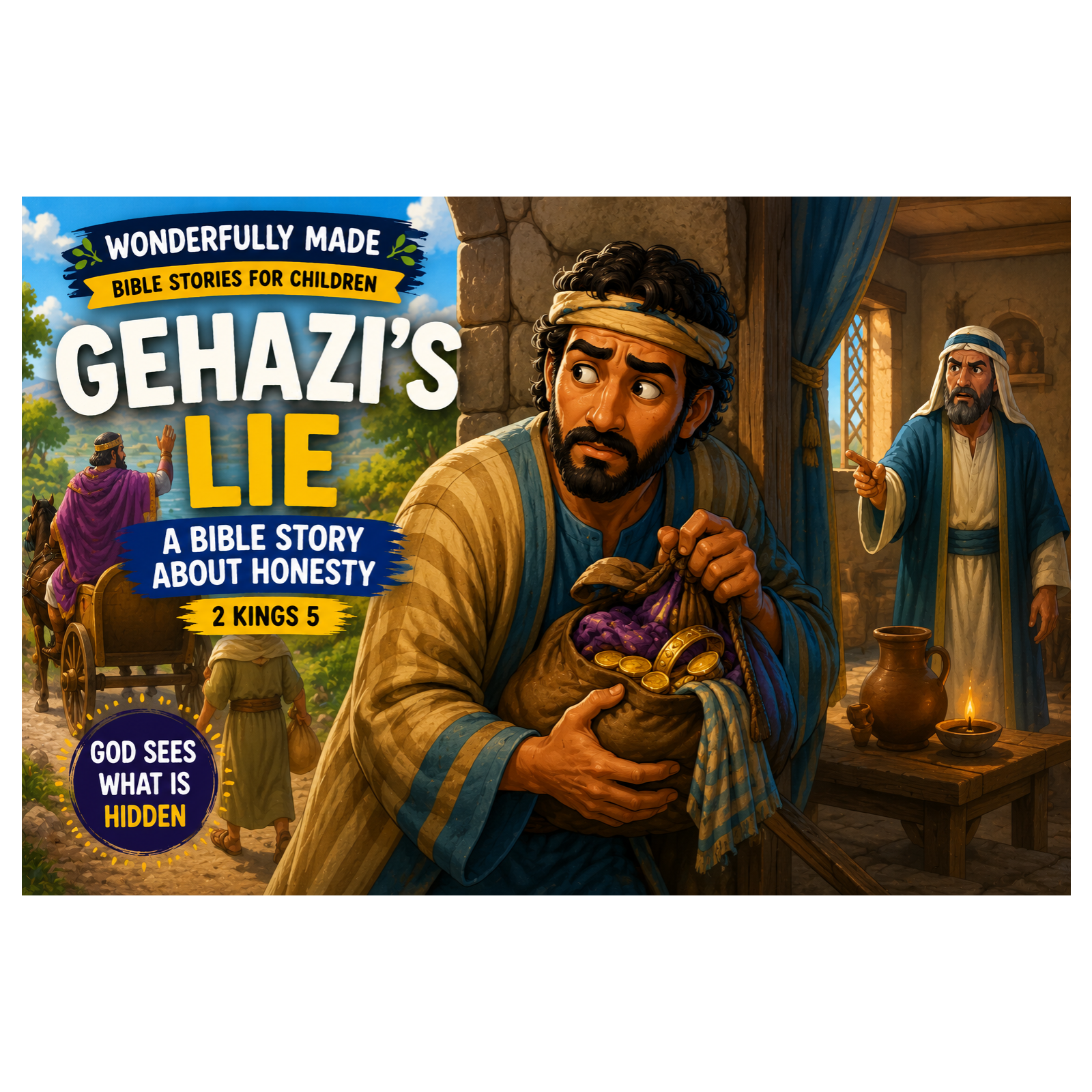 Gehazi Makes a Wrong Choice | Learning Honesty from 2 Kings 5 | Bible Story for Kids episode artwork