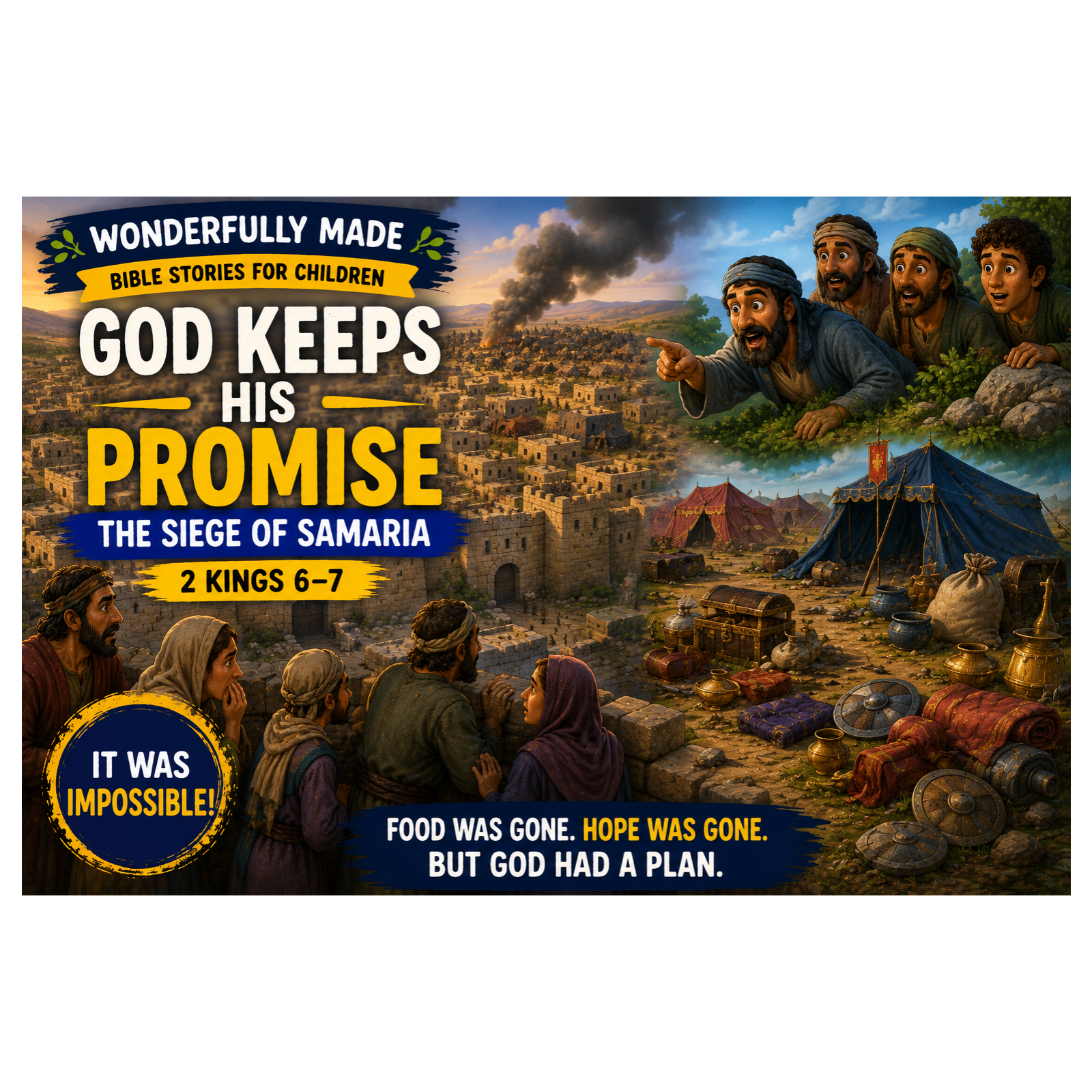 God Keeps His Promise | The Siege of Samaria (2 Kings 6–7) | Bible Story for Kids episode artwork