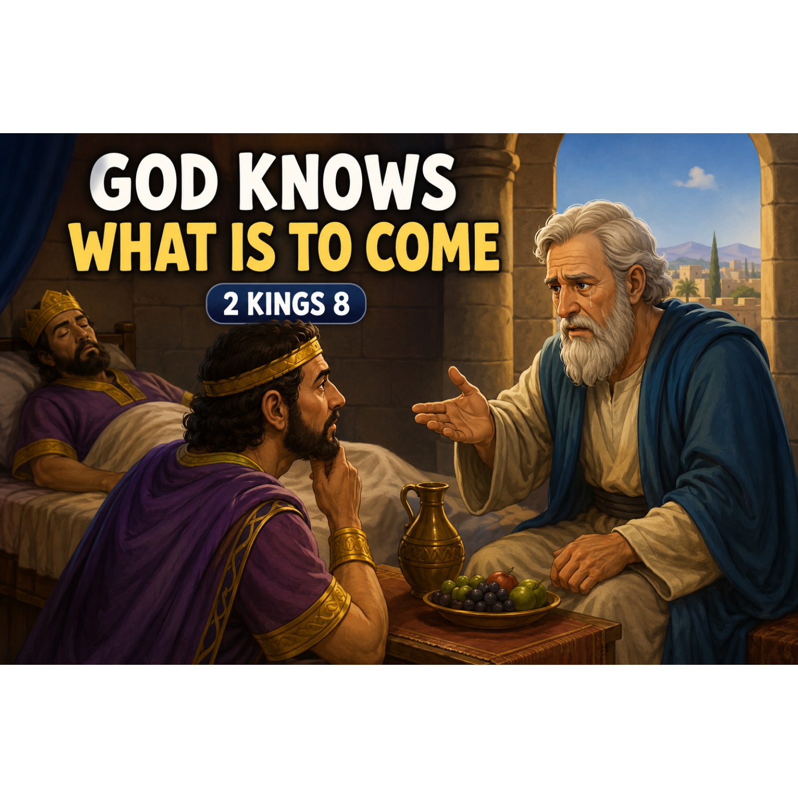 God Knows What Is to Come | Elisha, Hazael & the Sick King (2 Kings 8) | Bible Story for Kids