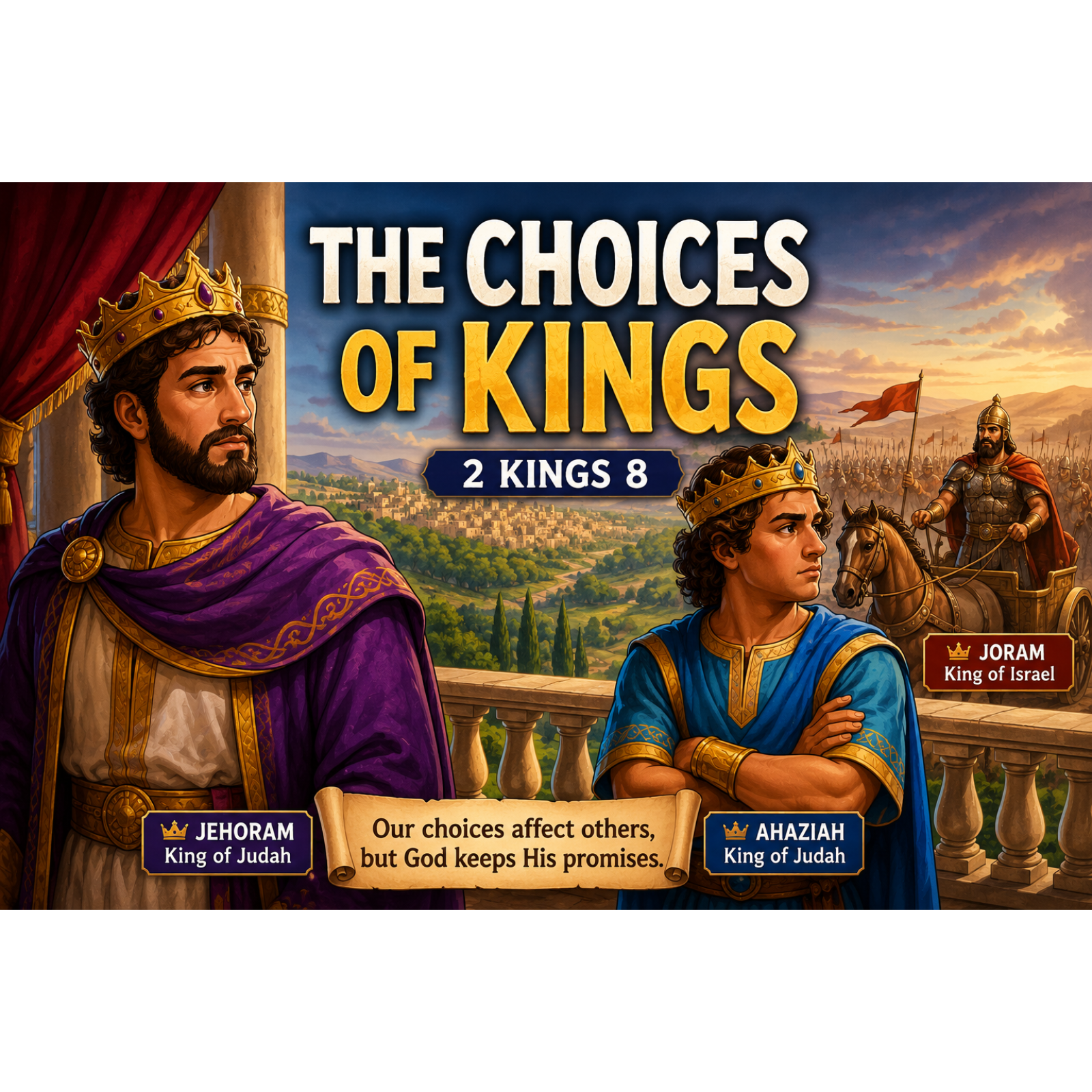 Good Choices, Bad Choices The Kings of Judah and Israel (2 Kings 8) Bible Story for Kids