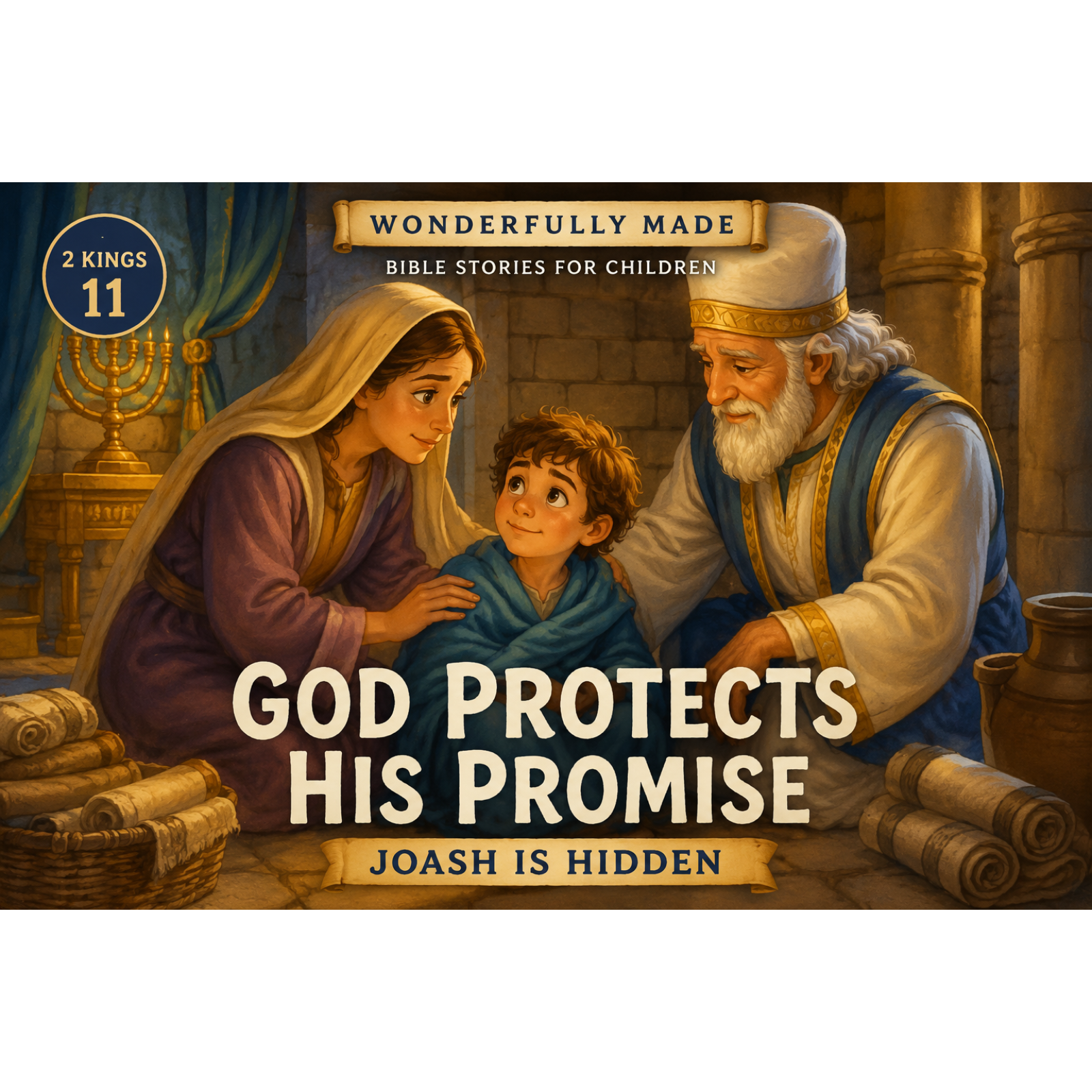 Joash Is Hidden | God Protects His Promise to David (2 Kings 11) | Bible Story for Kids episode artwork