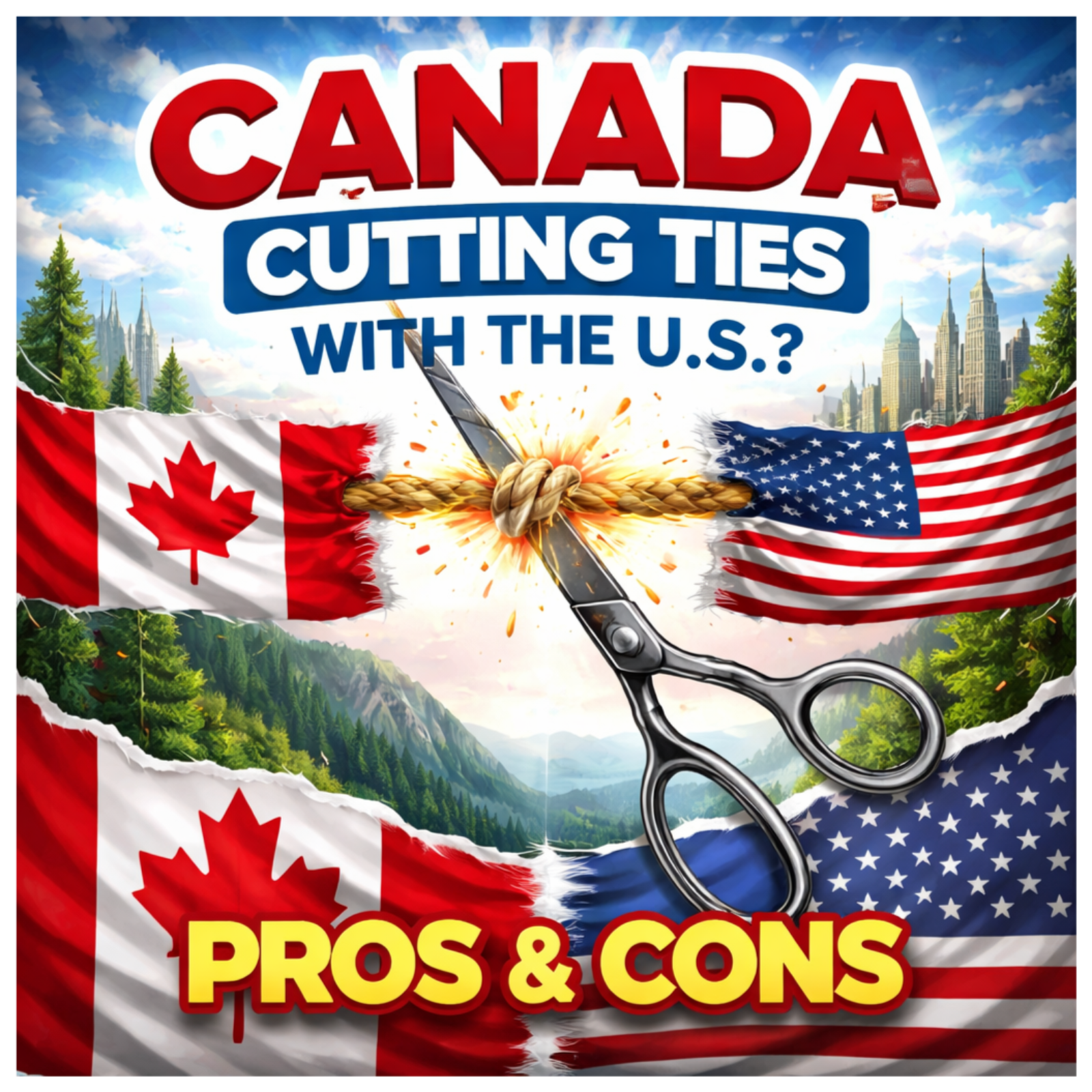 Canada Cutting Ties with USA - Pros and Cons episode artwork