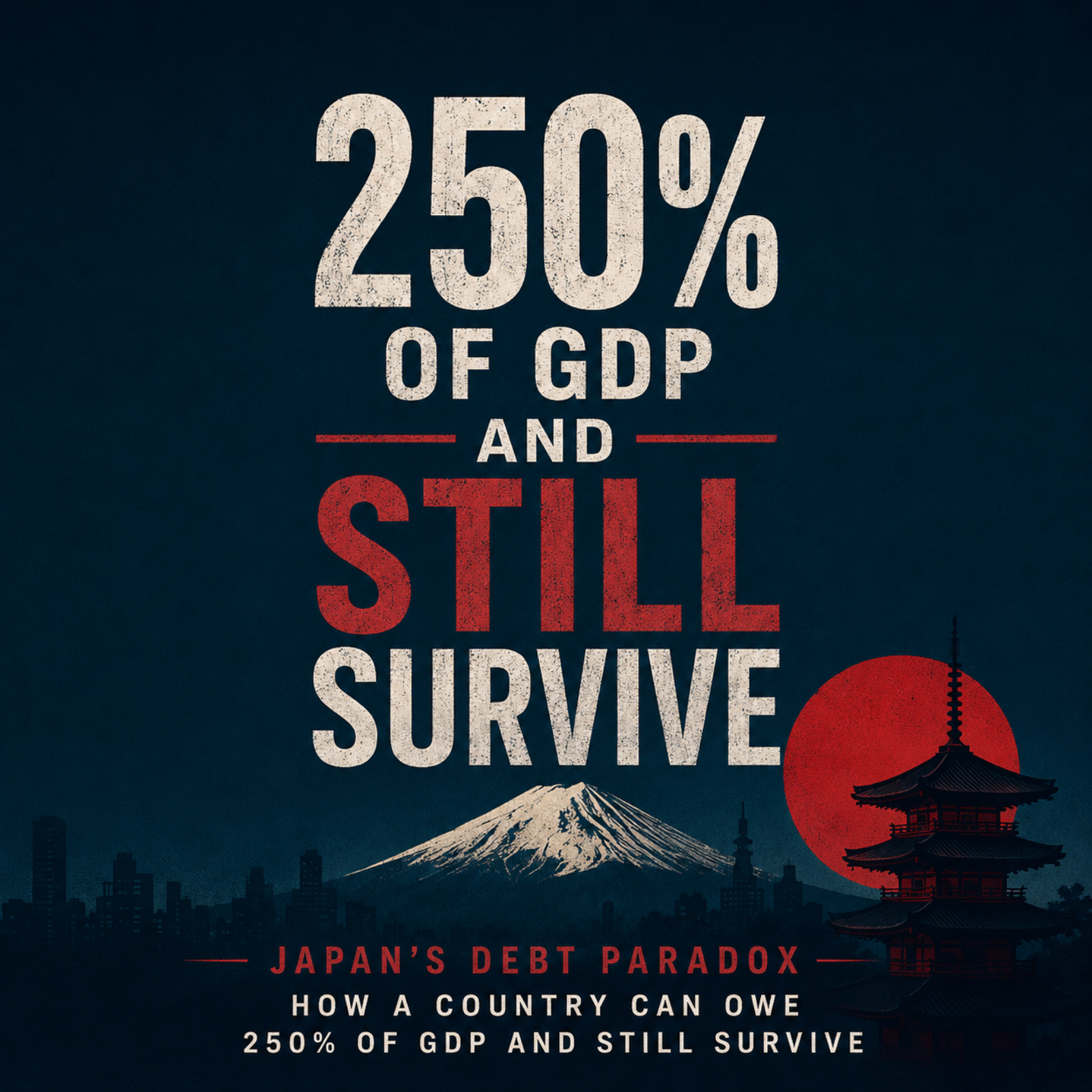 Japan’s Debt Paradox: How a Country Can Owe 250% of GDP and Still Survive