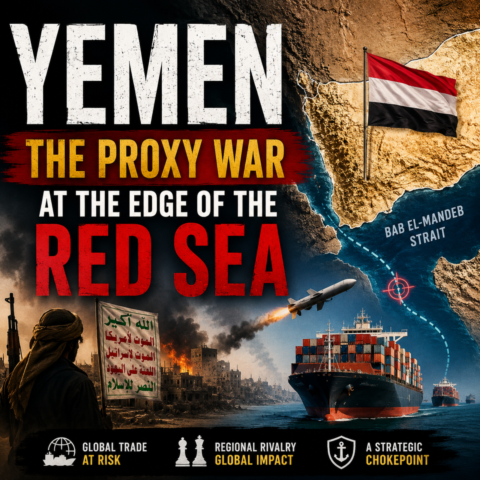Yemen: The Proxy War at the Edge of the Red Sea episode artwork
