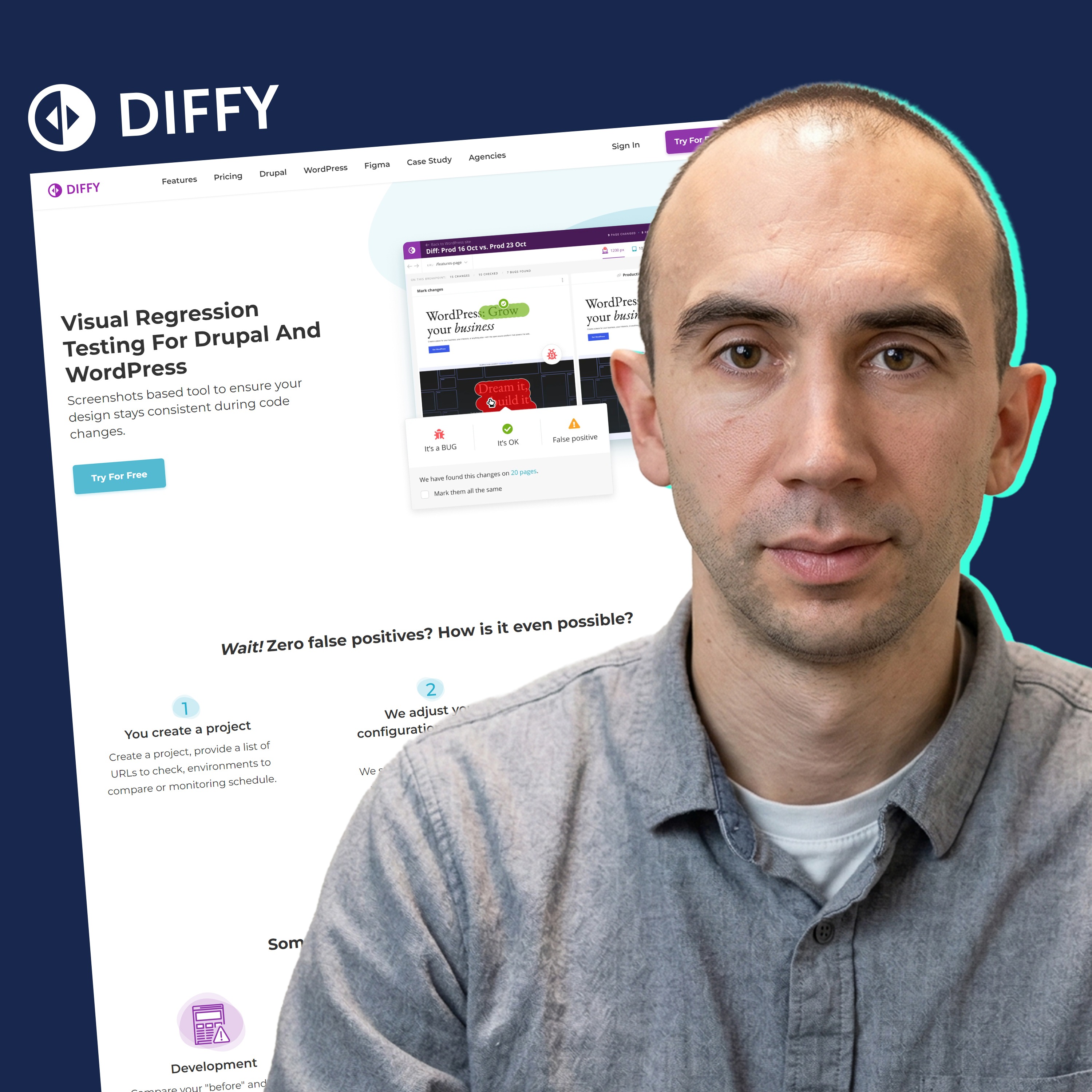 Yuri Gerasymov, Founder of Diffy, on Visual Regression Testing for WordPress | E126 episode artwork