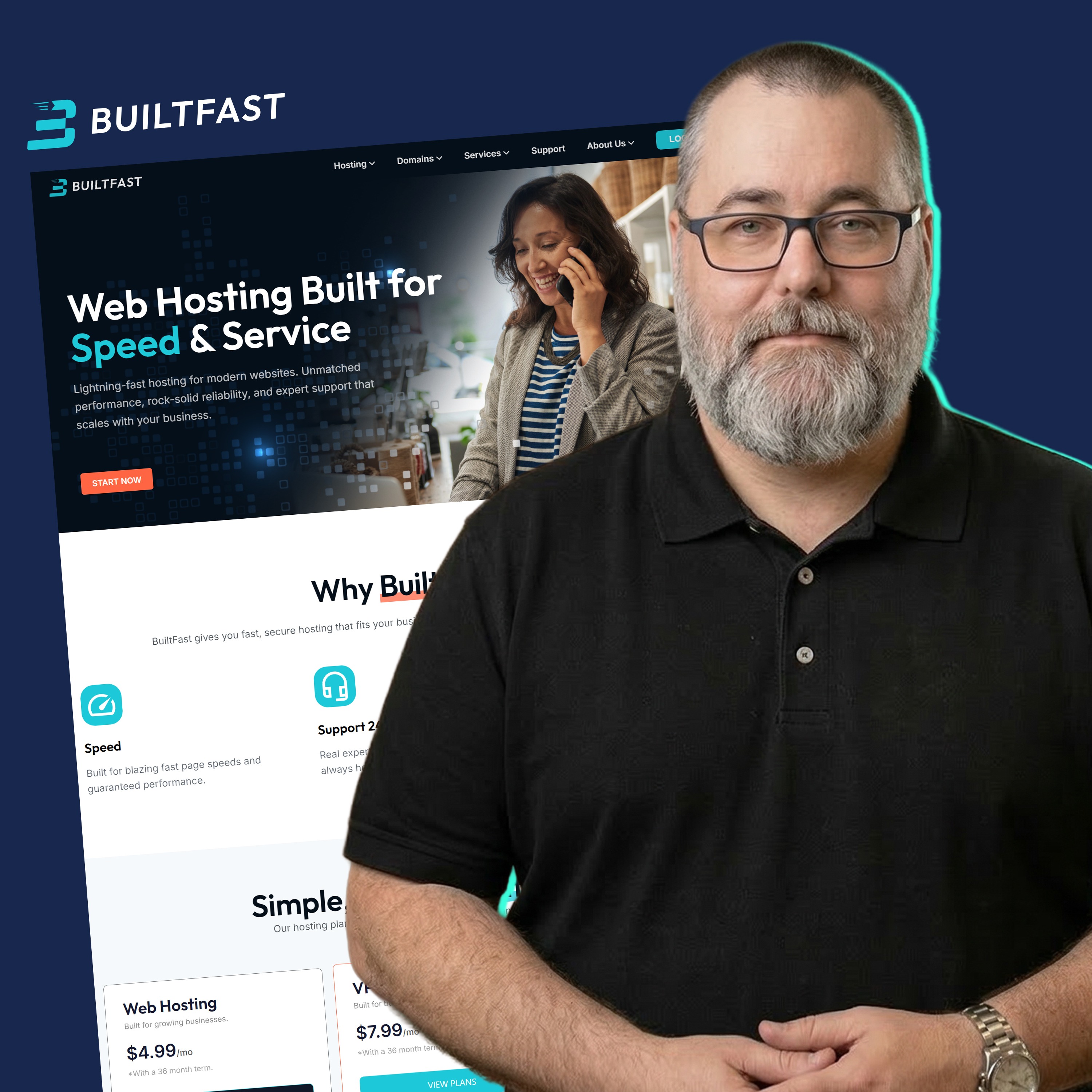 Paul Carter, Co-Founder and CEO of BuiltFast, on Serverless Hosting & Future of Hosting | E124 episode artwork