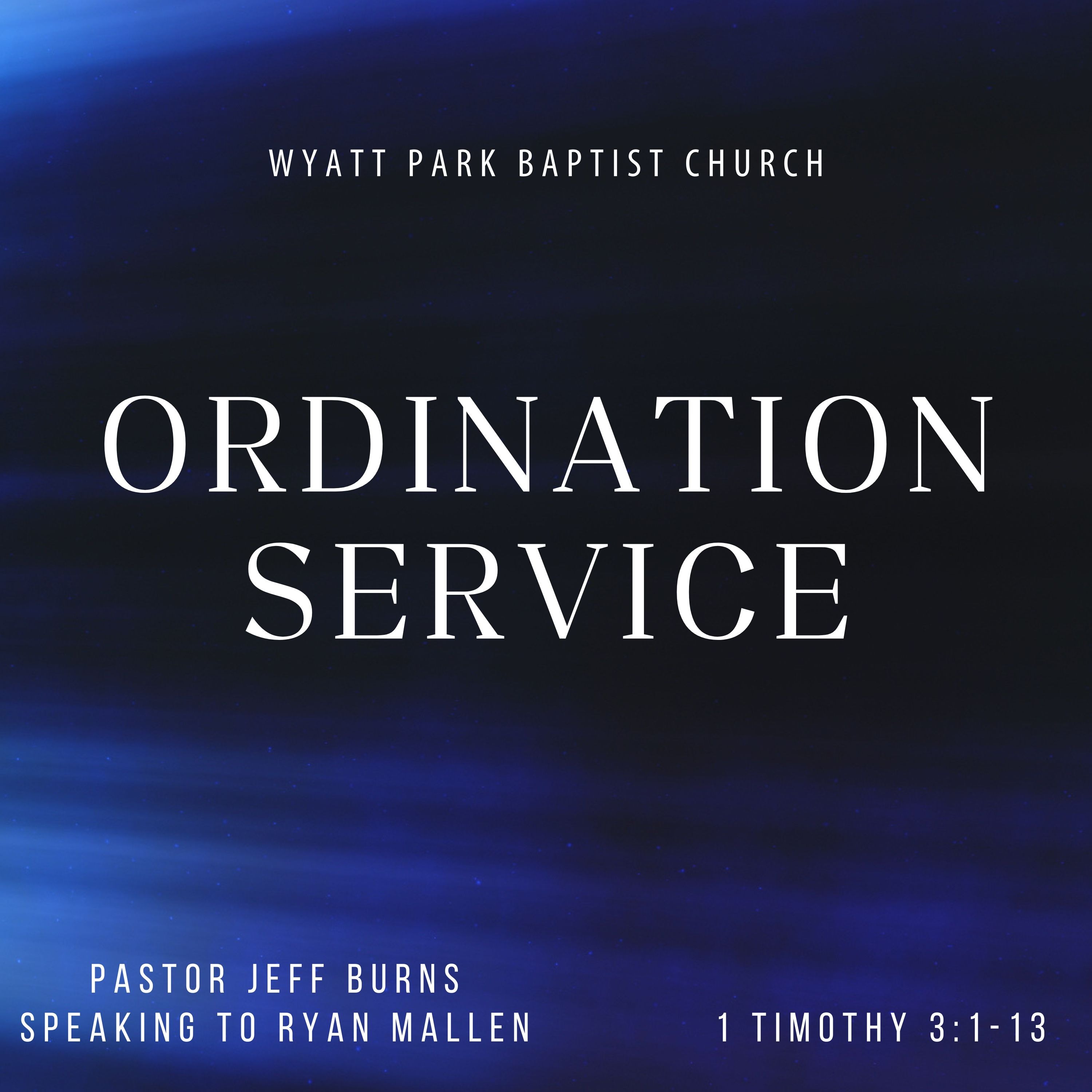 Ordination Sermon - 2/1/26 - 1 Timothy 3:1-13 episode artwork