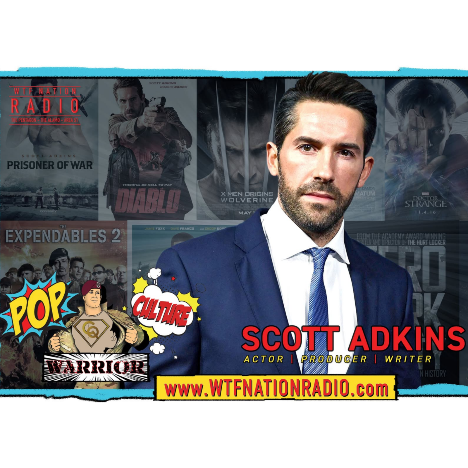 Pop Culture Warrior - Interview with special guest, Actor Scott Adkins! episode artwork