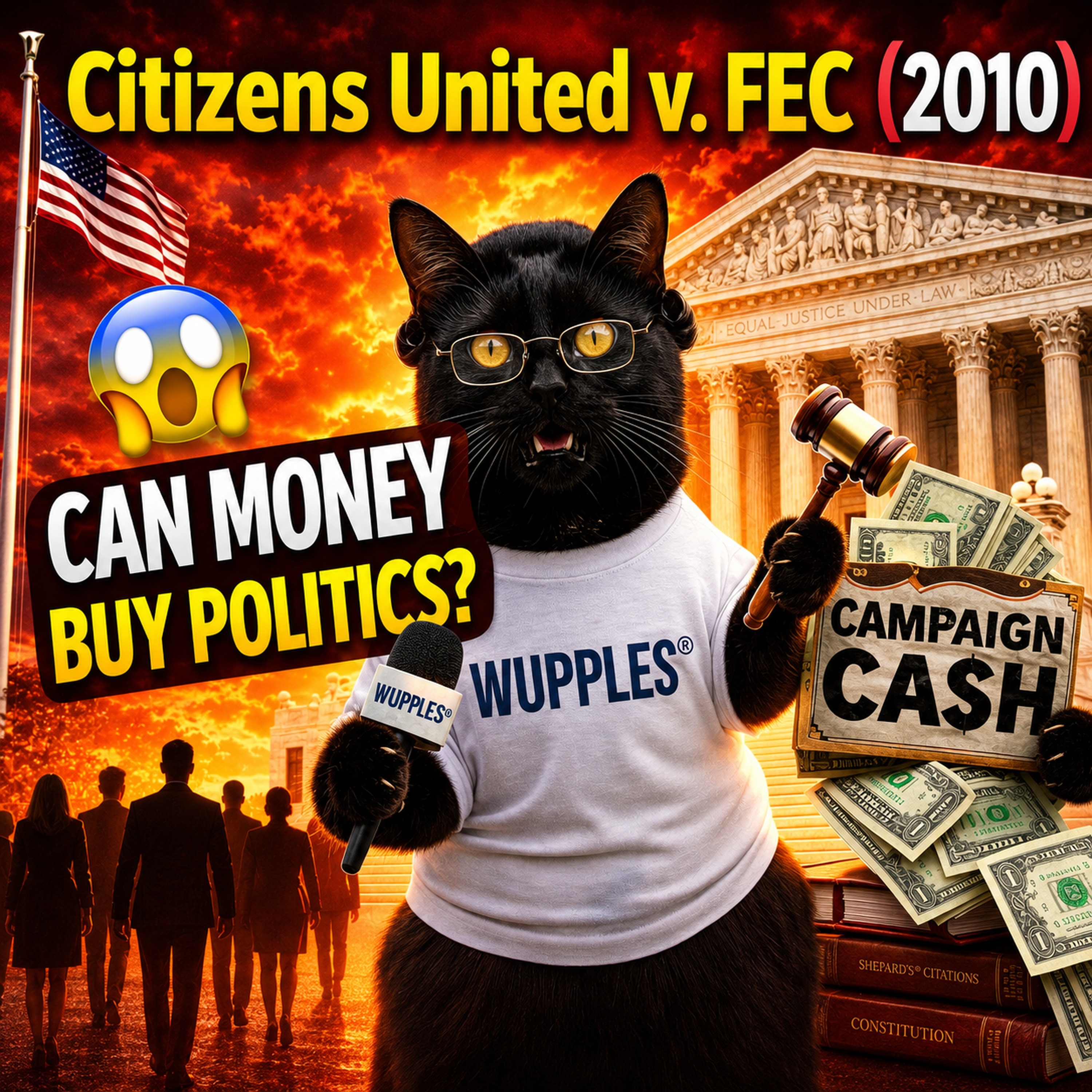 Citizens United v. FEC (2010) ⚖️ #wuppleslaw episode artwork
