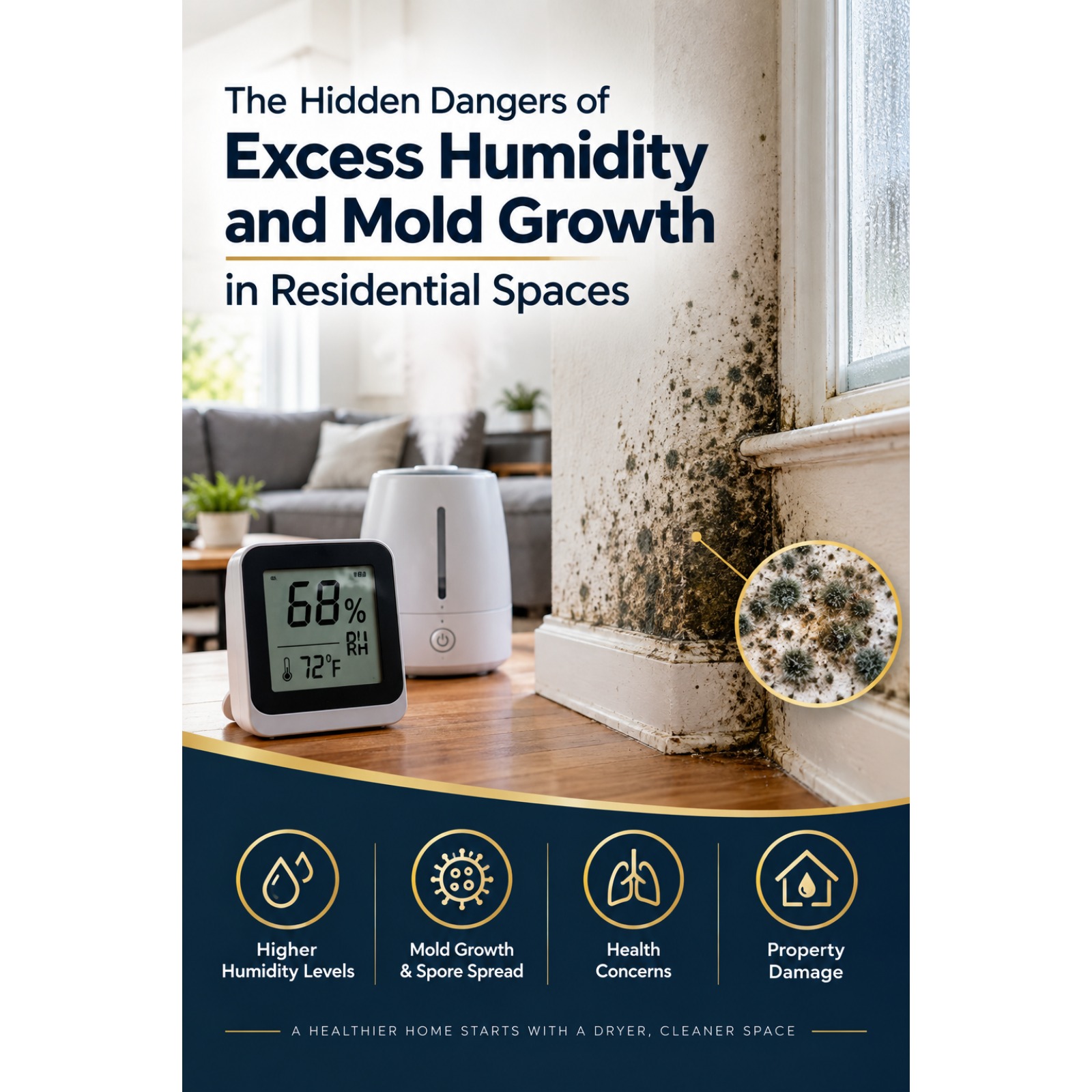 The Hidden Dangers of Excess Humidity and Mold Growth in Residential Spaces episode artwork