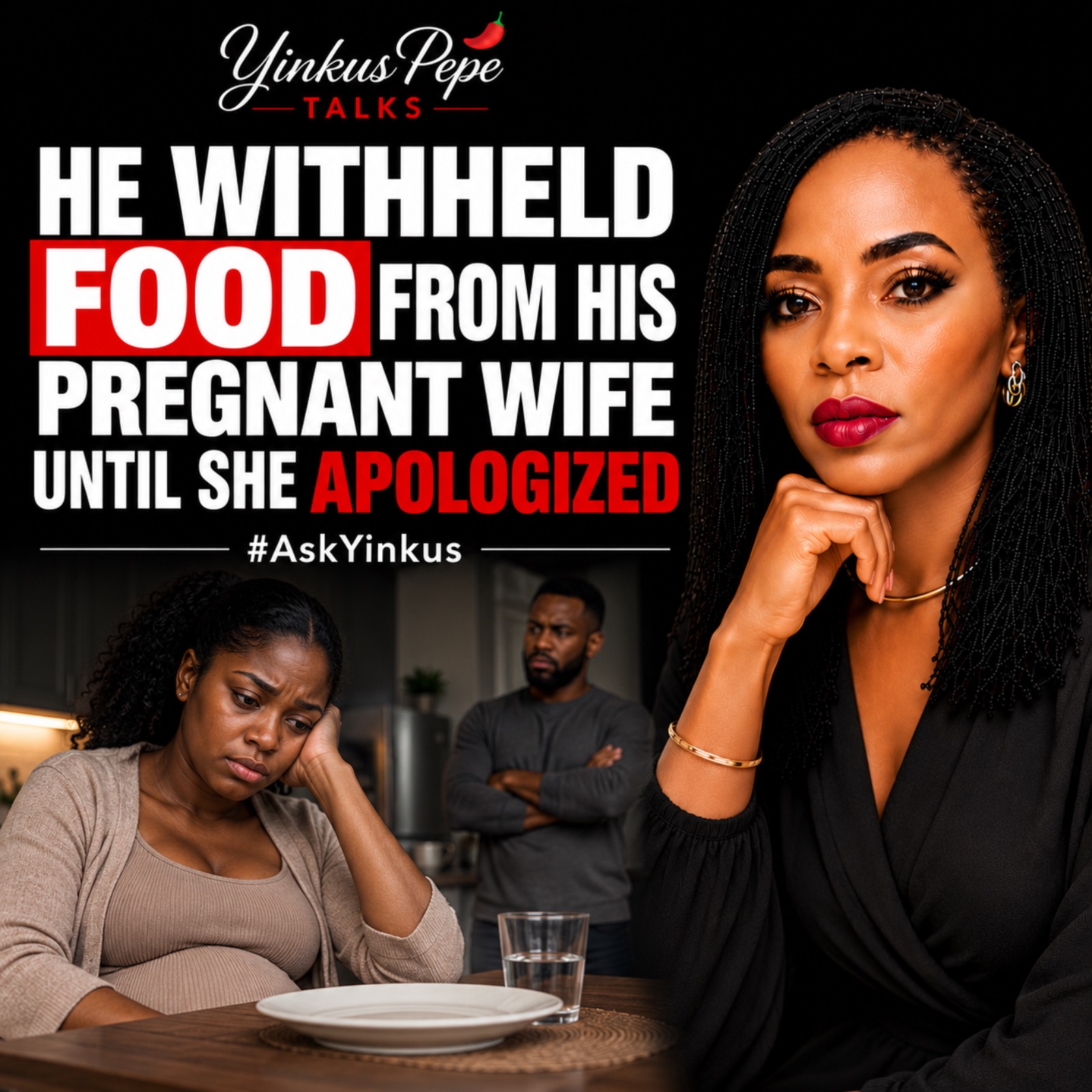 He Withheld Food From His Pregnant Wife Until She Apologized | #AskYinkus episode artwork