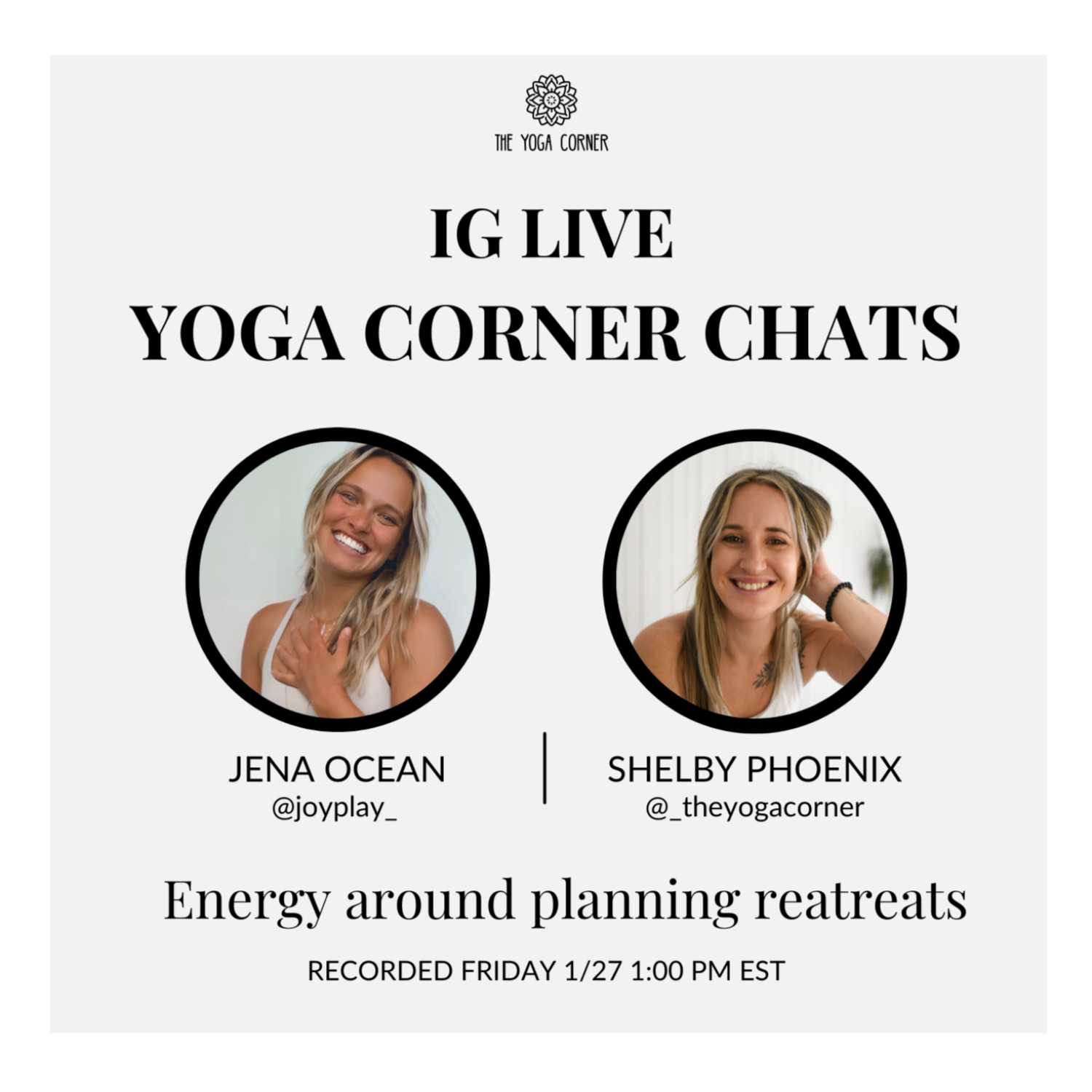 Yoga Corner Chats