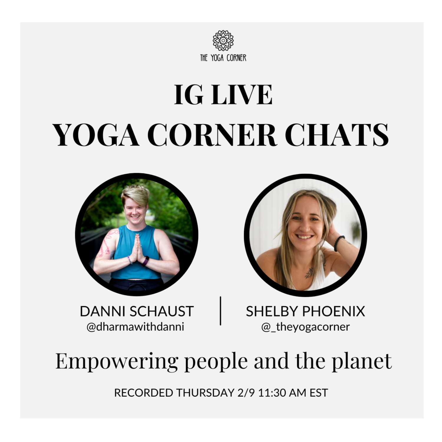 Yoga Corner Chats