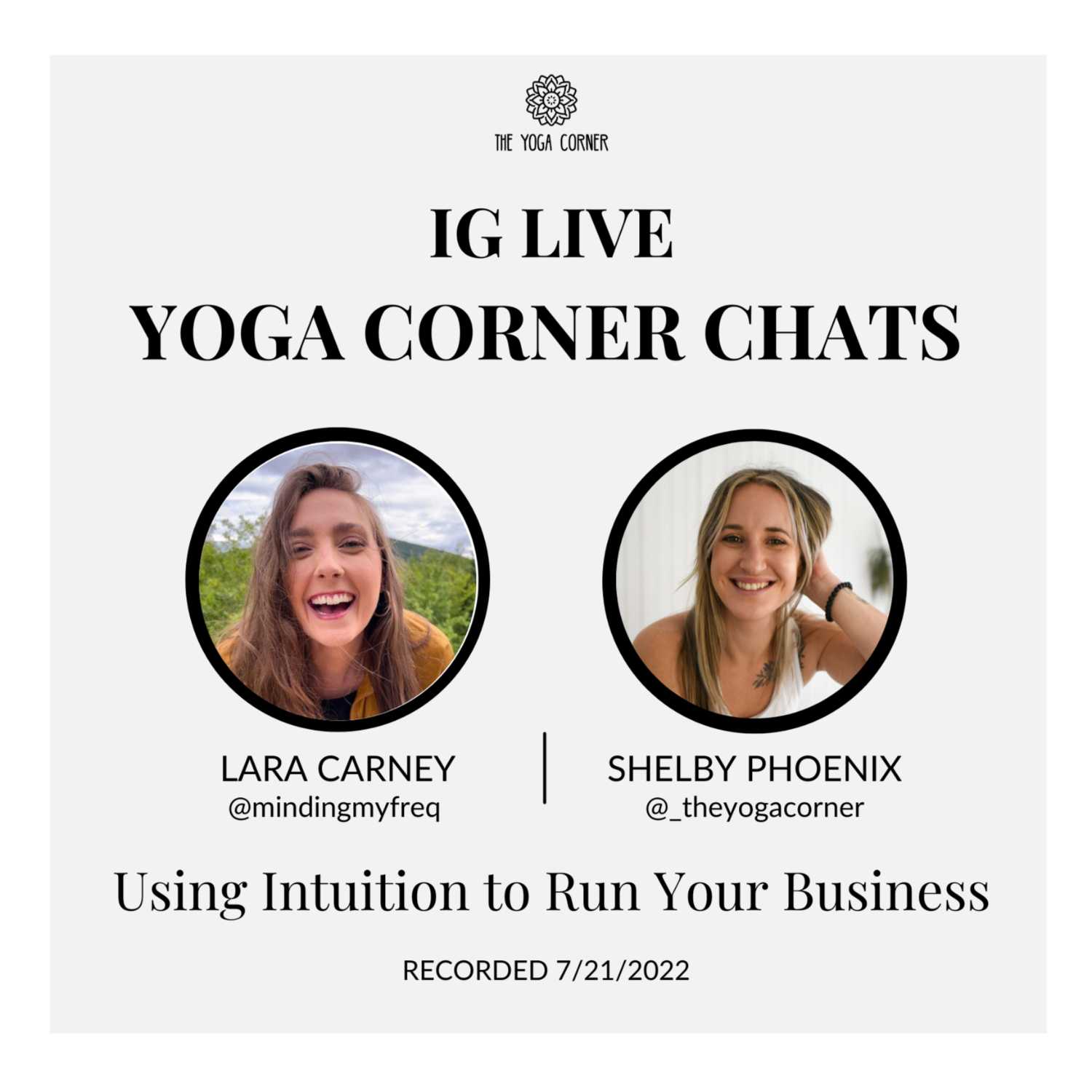 Yoga Corner Chats
