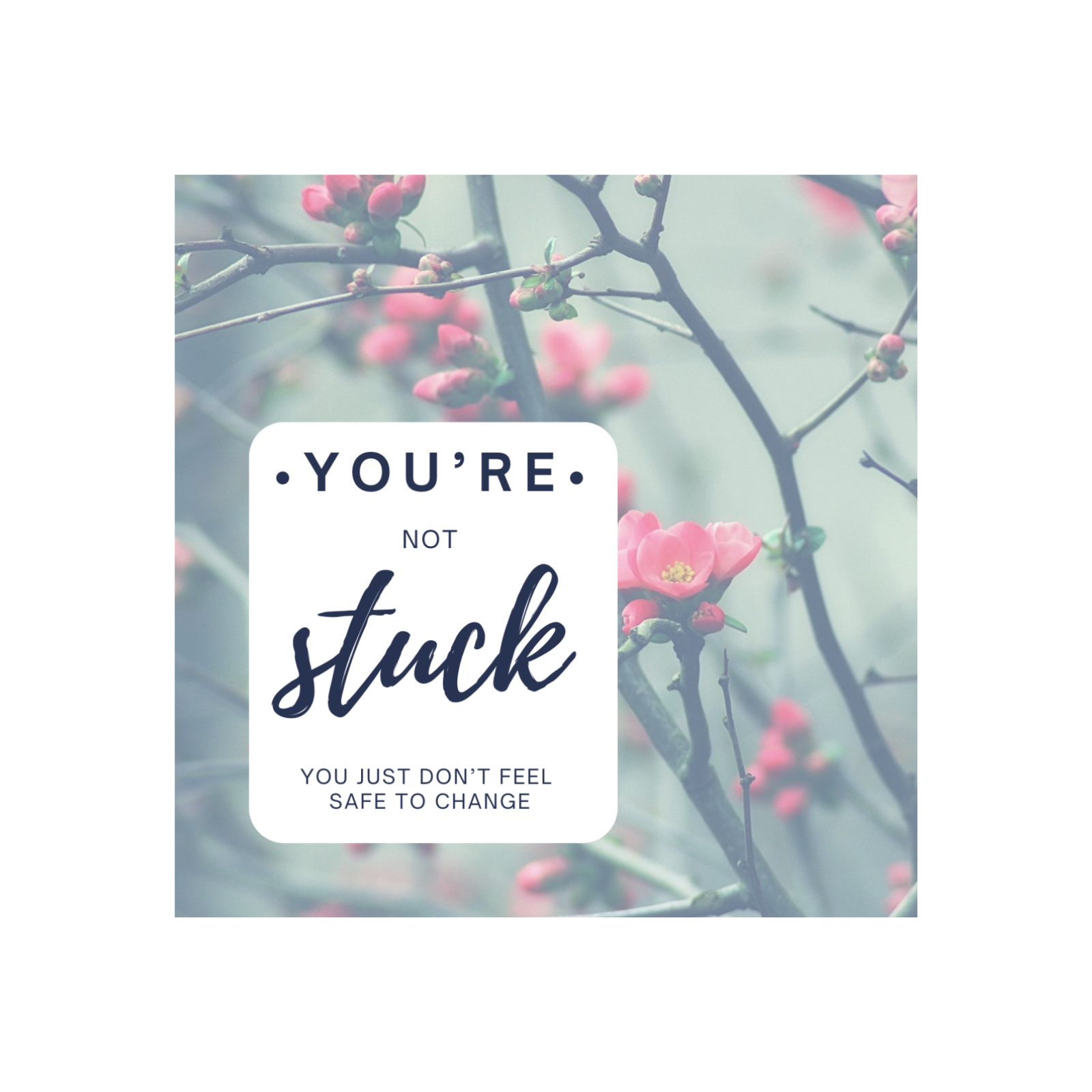 You're not stuck.