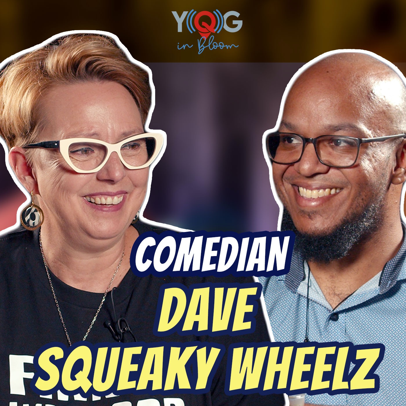 Comedian Dave Squeaky Wheelz