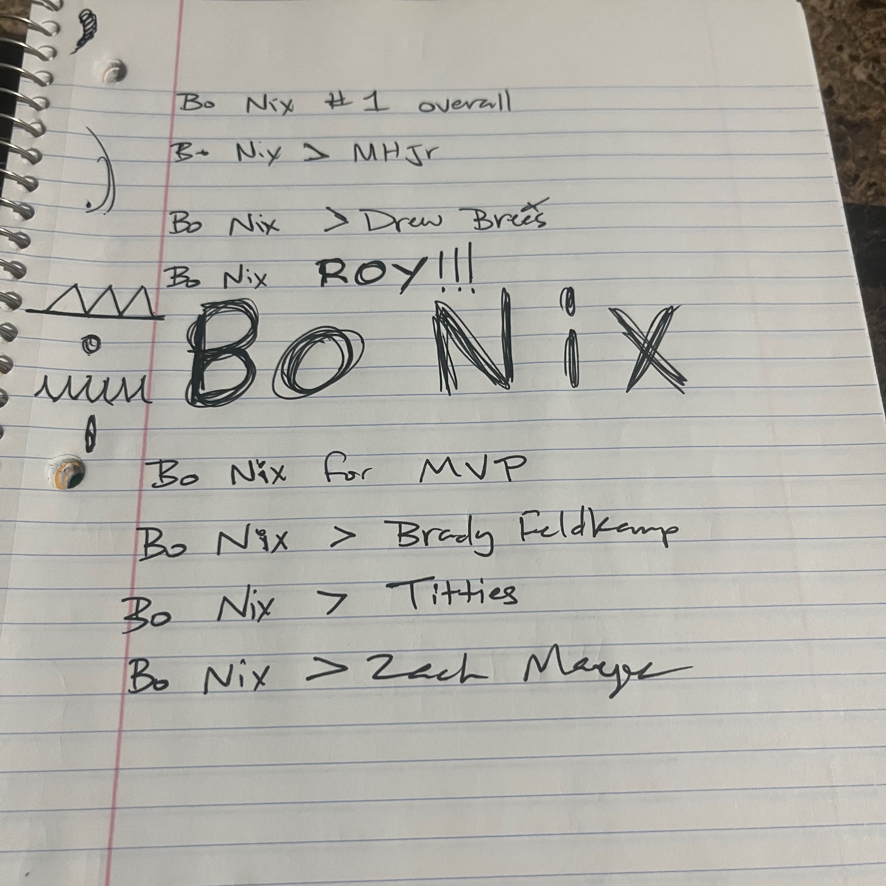Diva Receivers, Bo Nix sucks, 1st round mock and actual HDP draft, and Fuck Sean Peyton