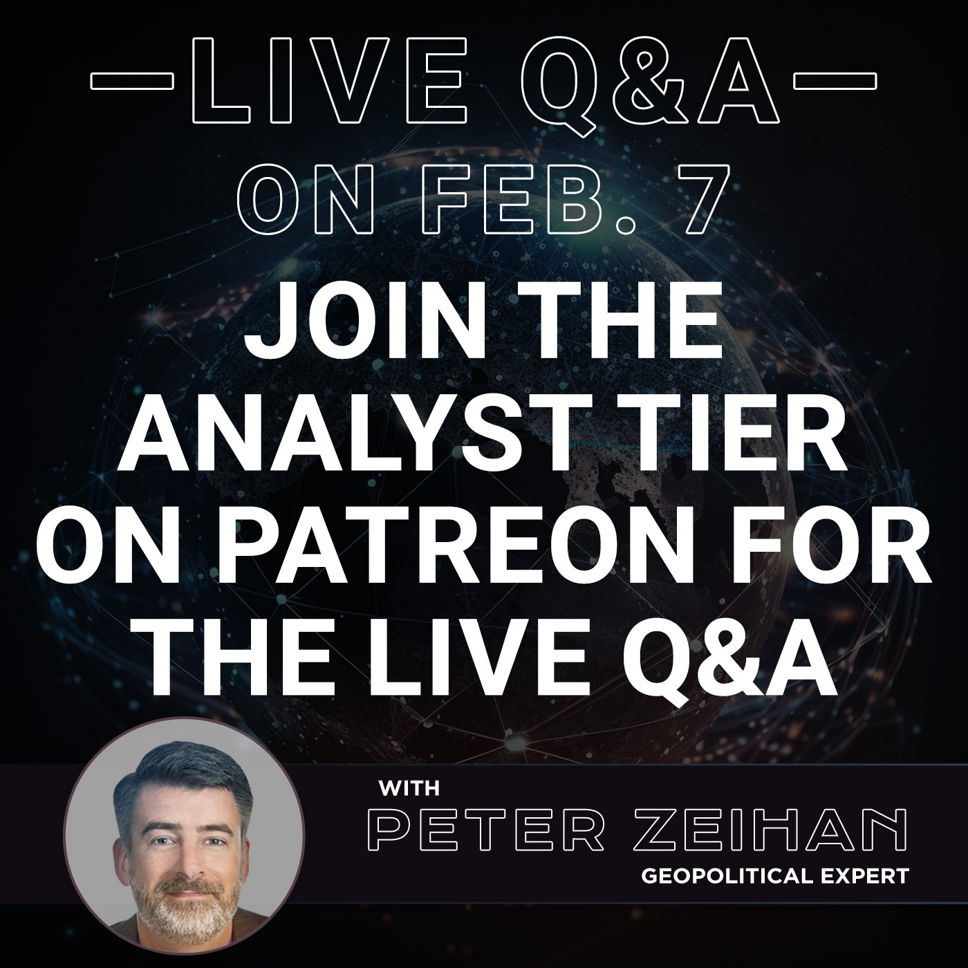 Join the Patreon for the Live Q&A On Feb. 7