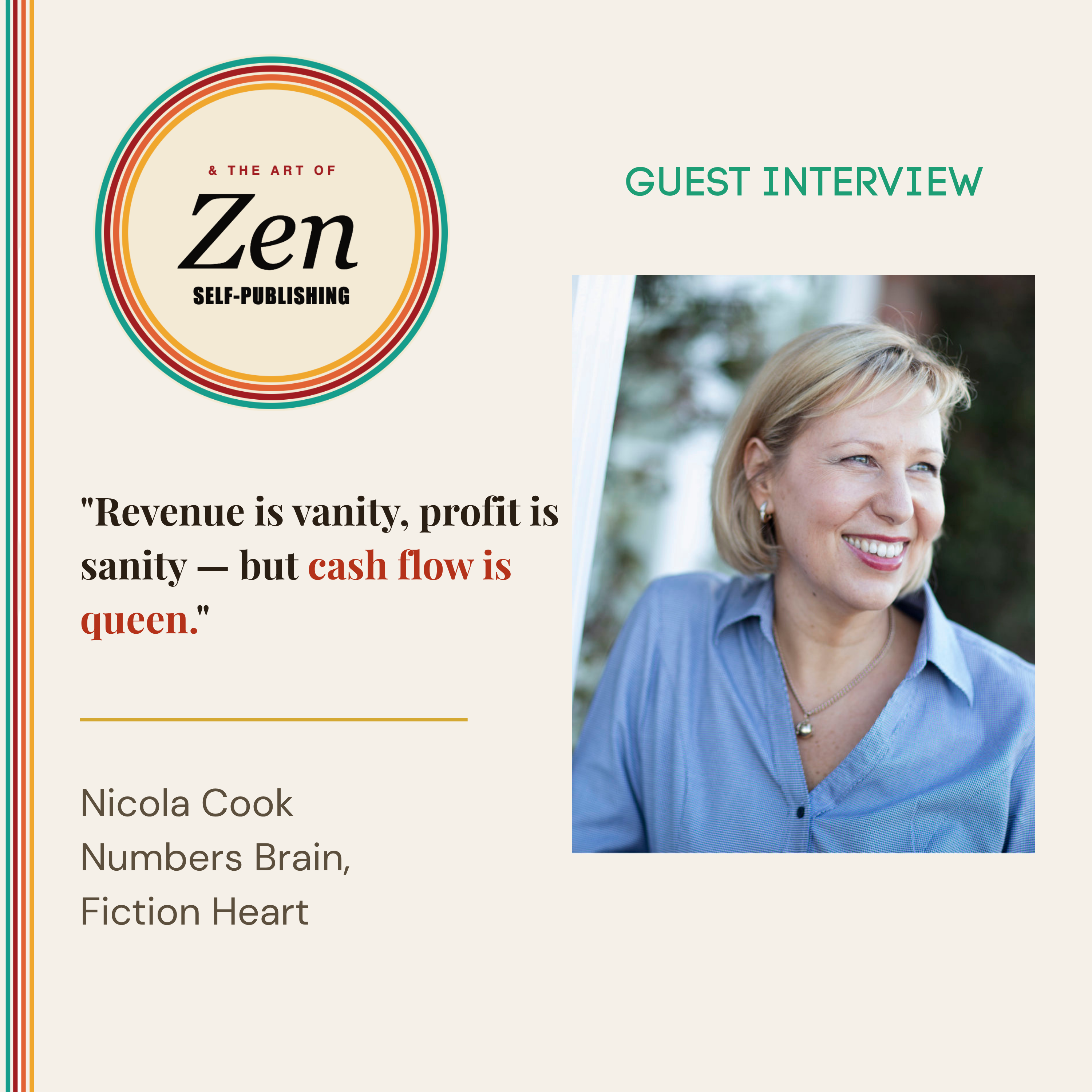 Cash Flow Is Queen: What Every Author Needs to Know About the Business of Writing with Nicola Cook episode artwork