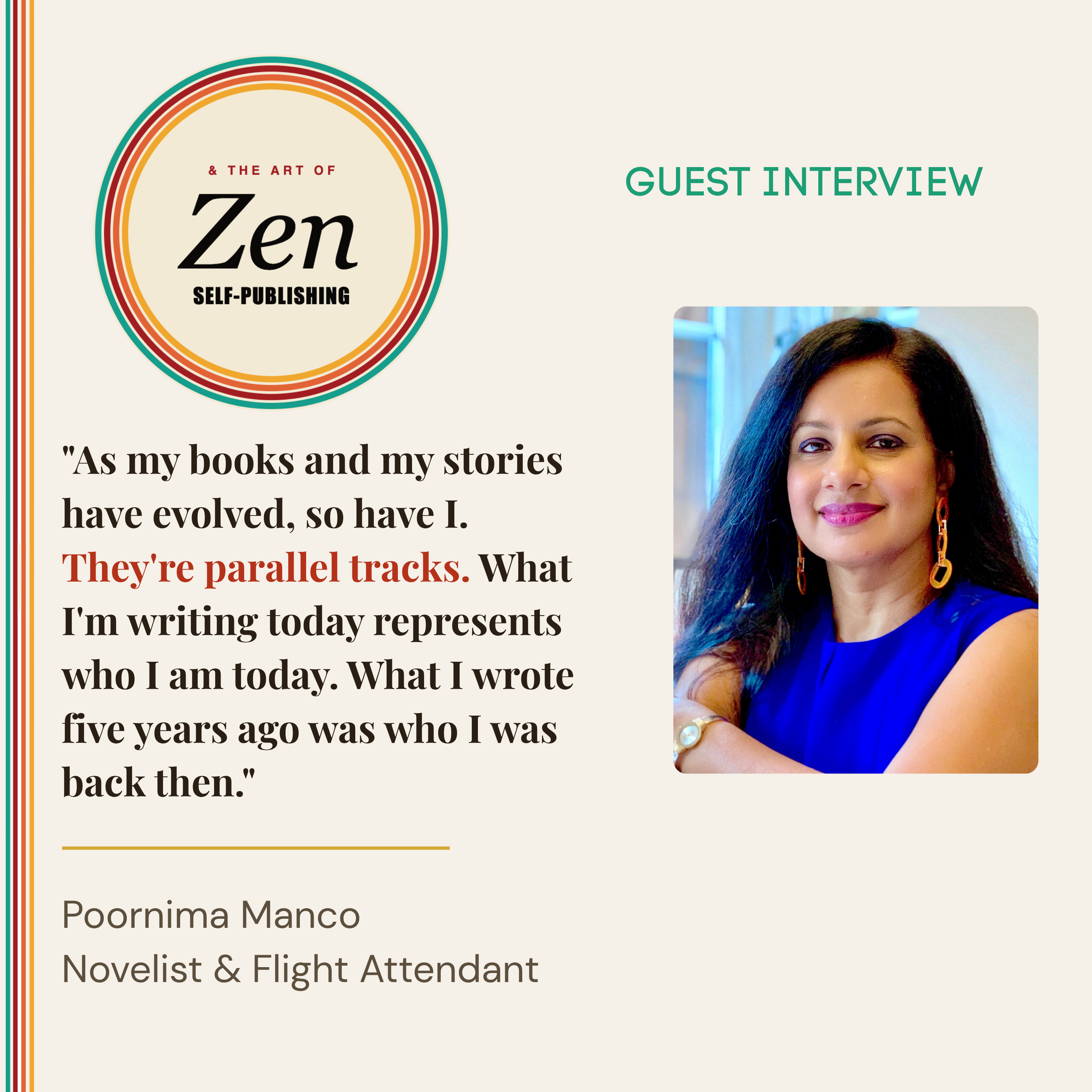 East, west, and the space between: Poornima Manco on thirty years of writing and belonging episode artwork