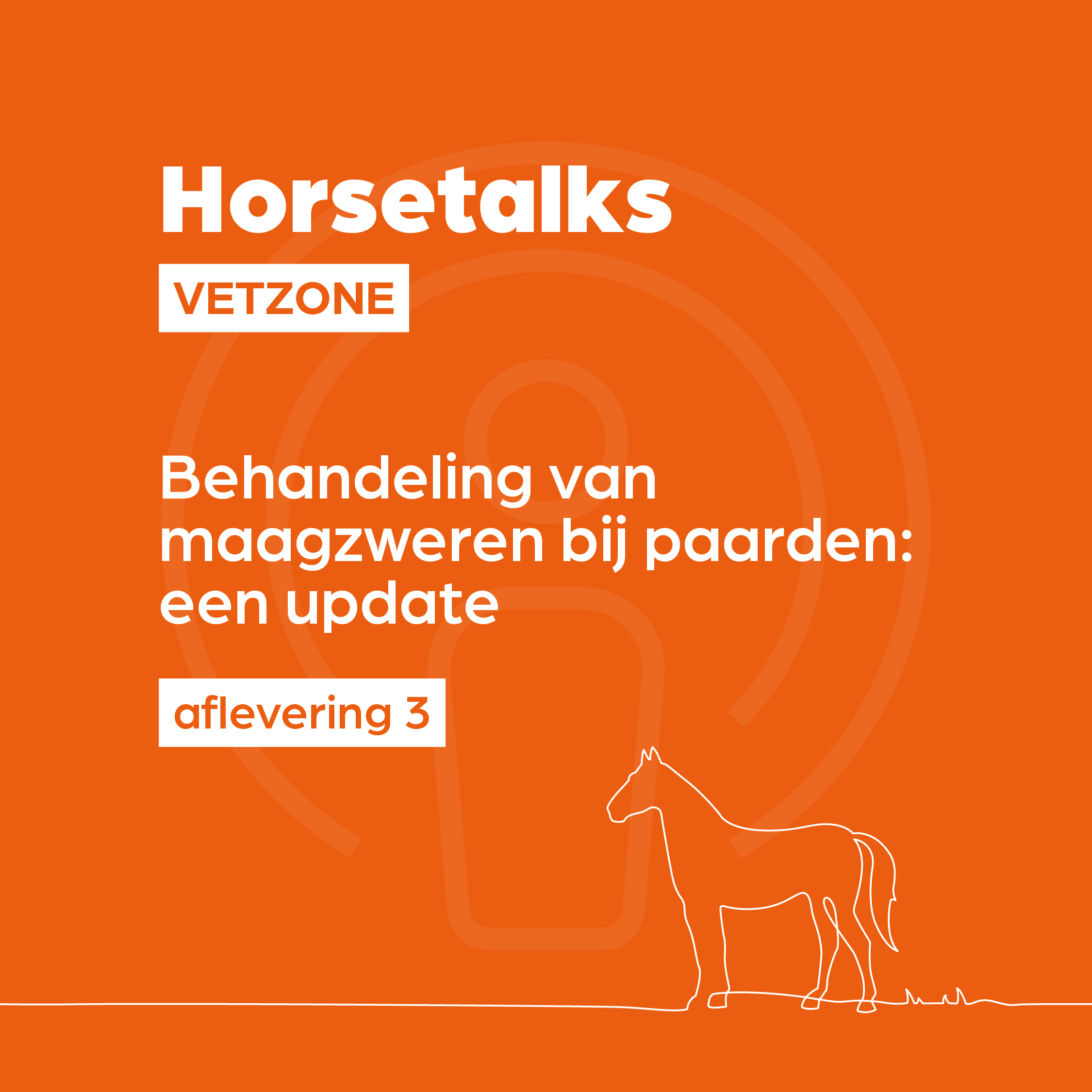 Horsetalks Vetzone — 003 — Behandeling van maagzweren bij paarden: een update (BE-NL) episode artwork